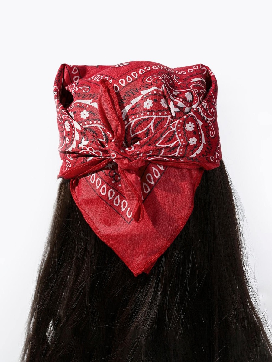 1pc Women Paisley Pattern Boho Bandana For Travel Women Head Wrap - Multicolor - View 1
