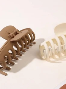 2入組/套啞光咖啡龍骨髪爪 - 彩色 - 查看 2