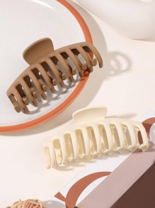 2入組/套啞光咖啡龍骨髪爪 - 彩色 - 查看 1