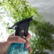 1入組PP澆水噴霧瓶現代透明塑料噴壺適用於花園 - 藍色 - 查看 3