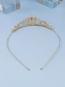 1 Máy Tính Nữ Kim Cương Giả Thiết Kế Vương Miện Cô Dâu Quyến Rũ Dây Đội Đầu Cho Tiệc Cưới Tiaras - Vàng - Xem 3