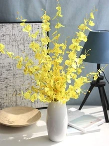 3入組人造花浪漫人造花束用於家居裝飾、婚禮派對 - 黃色 - 查看 4