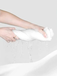 14 chiếc khăn lau mặt nén dùng một lần, khăn mặt sợi dùng một lần màu trắng di động cho kỳ nghỉ du lịch mùa hè - trắng - Xem 2