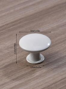 1套鋅合金抽屜把手現代白色家用抽屜拉手 - 白色 - 查看 5