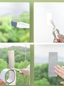 1 Băng Keo Sửa Chữa Màn Hình, Miếng Dán Chống Thấm Nước Và Chống Muỗi Cho Cửa Sổ Và Cửa Ra Vào, Công Cụ Sửa Lỗ Gạc Lưới Siêu Cố Định Tự Dính - Nhiều màu - Xem 7