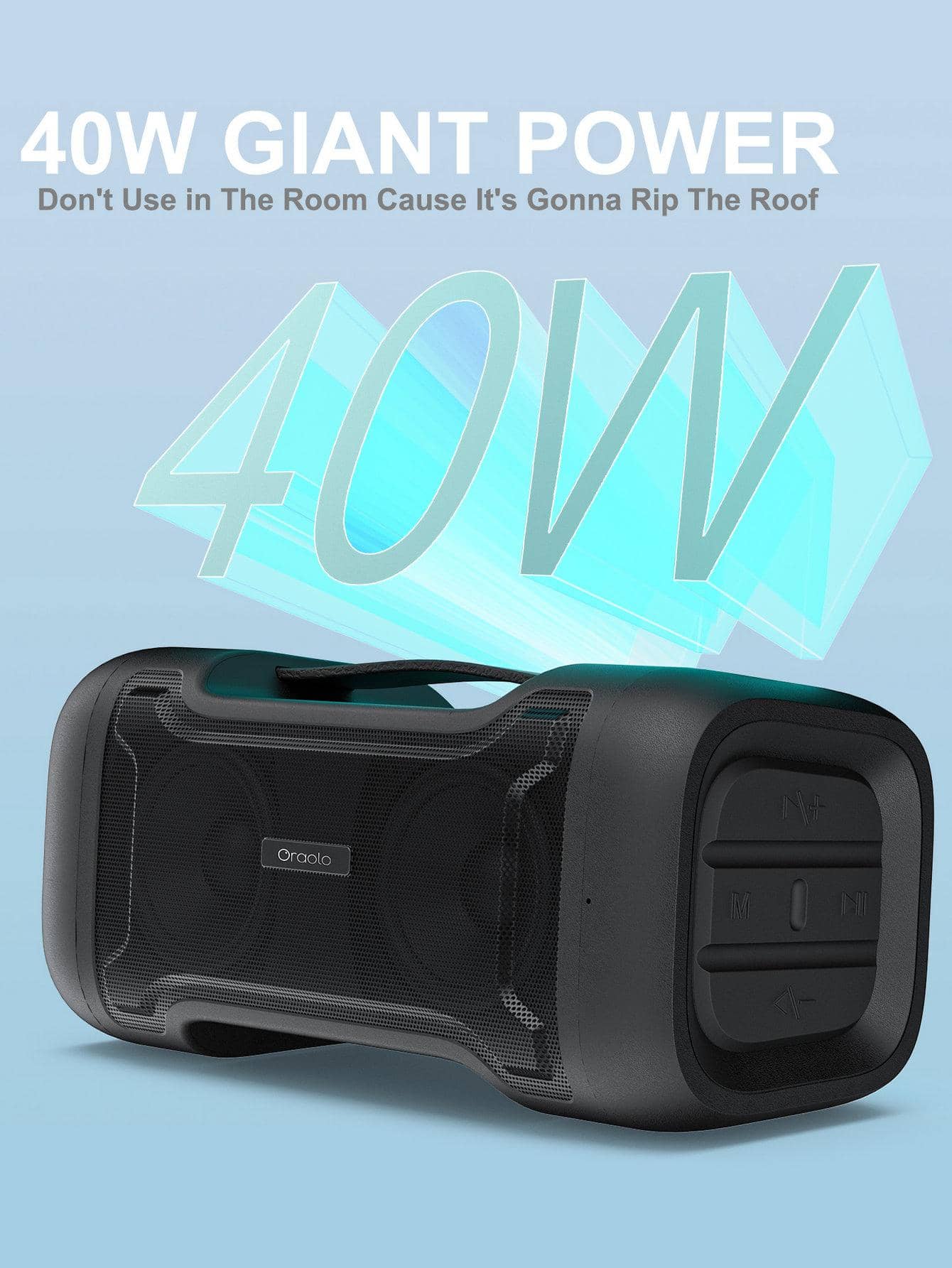Oraolo Bluetooth Speaker with Deep Bass Basser Portable Speakers