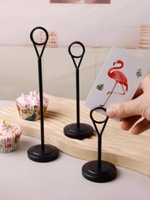 1入圓形不銹鋼黑鍍反丁香托架,適用於餐廳婚禮酒店宴會,尺寸為4吋/6吋/8吋