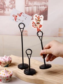 1入圓形不銹鋼黑鍍反丁香托架,適用於餐廳婚禮酒店宴會,尺寸為4吋/6吋/8吋