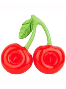1 pieza Posavasos para bebidas PVC flotante creativo con diseño de cereza inflable para playa - Rojo - Ver 4