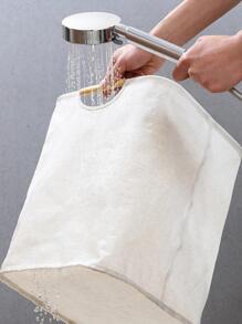 1pc Solid Color Foldable Laundry Basket, Beige Handheld Laundry Hamper For Household Laundry Hamper, Washing Basket Bathroom Organizer, Basket, Storage Basket, Foldable Laundry Basket - Beige - View 8