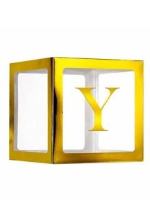 30 公分字母 A-z 雷射銀色/金色/玫瑰金箔氣球,盒裝氣球配件 - 金色 - 查看 4