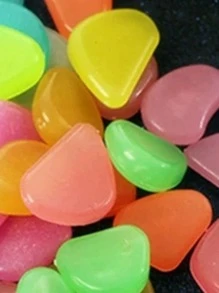 50顆夜光花園石ABS可愛花園裝飾石