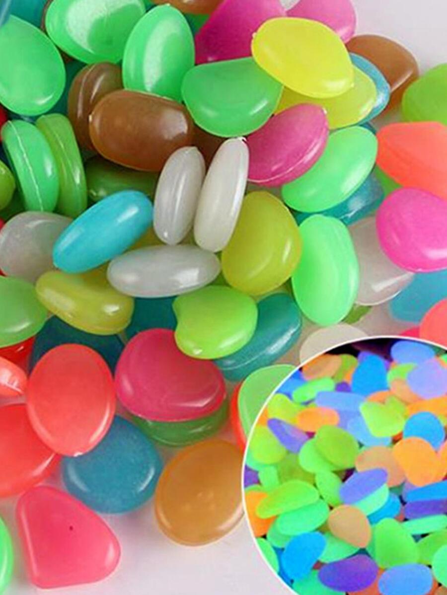 50顆夜光花園石ABS可愛花園裝飾石