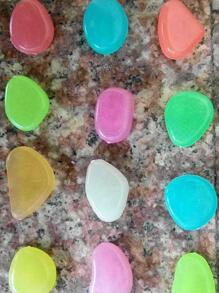 50顆夜光花園石ABS可愛花園裝飾石