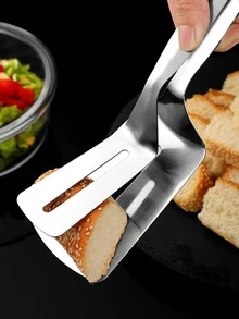 1入組不銹鋼食物鉗廚用經典燒烤食物鉗