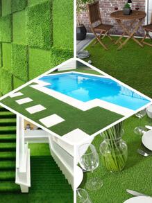 1pc Artificial Grass - Green - View 4