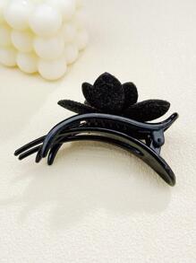 1 Miếng Quý cô Thanh lịch Pha lê Hoa sen Hình dạng Tóc Kẹp , Hoàn hảo Đối với Tóc Búi  , Tóc đuôi ngựa Và Tiếng Pháp Xoắn Như A Lễ tạ ơn Qủa tặng Cho văn phòng Và Mặc hàng ngày - Màu Hồng Tươi - Xem 5