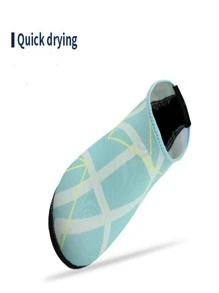 Giày Đi Biển Lội Chống Trượt Tất Lặn Bơi Chân Trần Giày Mềm - trắng - Xem 4