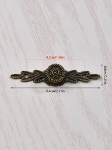 2pcs/set Zinc Alloy Drawer Pull, Vintage Drawer Handle For Home - Bronze - View 3