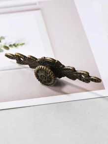 2pcs/set Zinc Alloy Drawer Pull, Vintage Drawer Handle For Home - Bronze - View 5