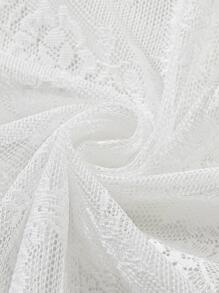 1 Cái Sáng Tạo Viền Ren Trắng Màn Nhà Polyester Rỗng Sheer Màn - trắng - Xem 6