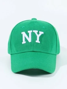 1入組女士字母刺繡休閒棒球帽 - 綠色 - 查看 2
