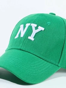 1入組女士字母刺繡休閒棒球帽 - 綠色 - 查看 7