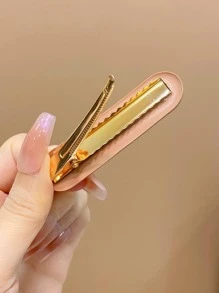 14 cái Kẹp tóc hình nơ & kẹo mút trang trí cho bé gái - Cà phê nâu - Xem 7