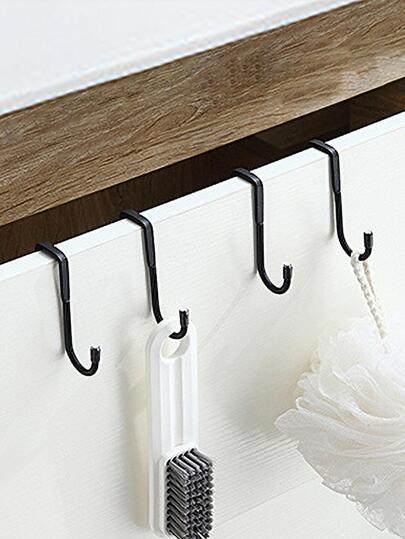 1pc Stainless Steel S Shaped Hook For Kitchen Storage, Solid And Dual Function For Bathroom Hooks