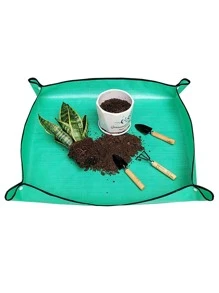 1 Miếng Lót Thay Đổi Đất Sân Vườn Không Thấm Nước, Thảm Làm Vườn Tương Phản PE Hiện Đại Cho Sân Vườn - màu xanh lá - Xem 1