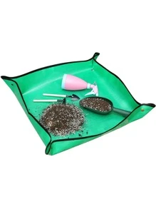 1 Miếng Lót Thay Đổi Đất Sân Vườn Không Thấm Nước, Thảm Làm Vườn Tương Phản PE Hiện Đại Cho Sân Vườn - màu xanh lá - Xem 6