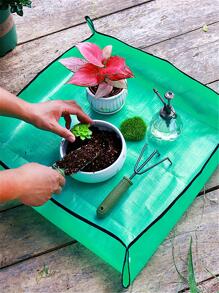 1 Miếng Lót Thay Đổi Đất Sân Vườn Không Thấm Nước, Thảm Làm Vườn Tương Phản PE Hiện Đại Cho Sân Vườn - màu xanh lá - Xem 9