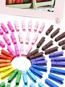 1 Bộ Khung Ảnh Kẹp & Dây Với 50 Chiếc Kẹp Nhiều Màu Sắc Trang Trí Và Dây 5M, Treo Hiển Thị Hình Ảnh Kéo Cờ Để Trang Trí Nhà Cửa - Nhiều màu - Xem 1