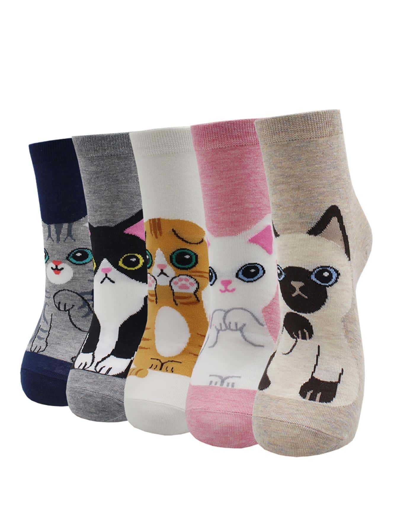 Mujer Calcetines de tripulación - Multicolor - Ver 1