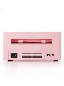 JADENS Bluetooth Thermal Label Printer -Wireless Shipping Label Printer For Shipping , Compatible With IPhone, Android & Windows (Apple PC Not Support Bluetooth), 4x6 Label Maker, Holder Required For Roll Labels. - Pink - View 6