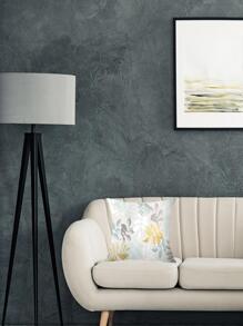 1入組葉子圖案靠墊套無填充物現代布藝裝飾抱枕套適合家用 - 彩色 - 查看 3