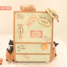 LOVE FOR YOU Gift Wrapped Music Box Cat Lovers Treasure Chest Musical Decorations for Baby Girls Sister Daughter Granddaughter Mom Grandma Women Friends Female Anniversary Birthday