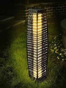 DOWNLOAD Outdoor Solar-Powered Floor Lamp - Apricot - View 1