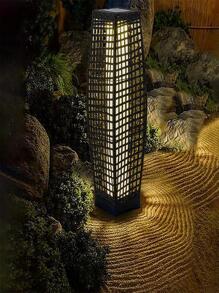 DOWNLOAD Outdoor Solar-Powered Floor Lamp - Apricot - View 2