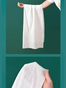 5 piezas Toalla de baño sólida, toalla de baño de tela minimalista para decoración del hogar, baño, regreso a la escuela, salón de belleza, hotel, deportes, artículos esenciales para el hogar, toalla, cuidado de la piel - Blanco - Ver 5