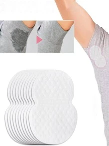 10 Cái/bộ Đồng Màu Thấm Mồ Hôi Miếng Dán Tối Giản Vải Không Dệt Thấm Mồ Hôi Miếng Dán Cho Gia Đình - trắng - Xem 7