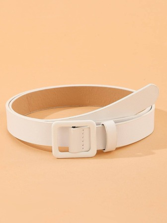 1PC Women's Belt, Made Of PU Leather, Simple And Versatile, Adjustable For Daily Use, Suitable For Gatherings And All Seasons