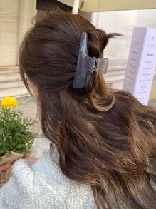 4入組女性幾何造型時尚髮夾，適用於髮飾穿搭