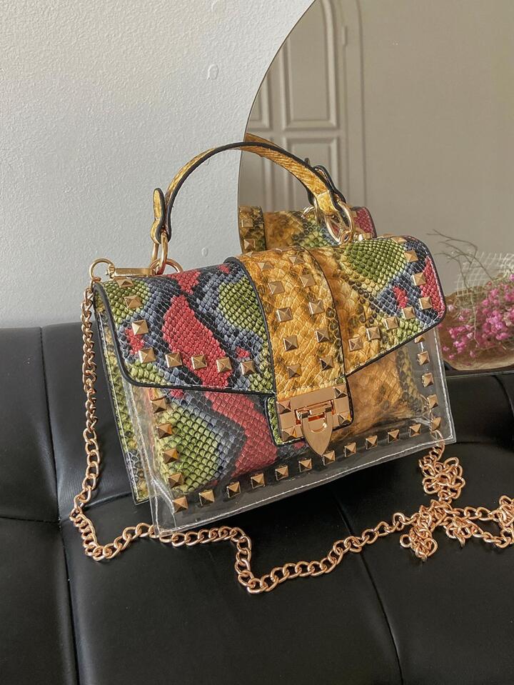 Shein discount snakeskin bag