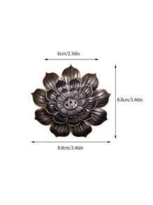 1入組蓮花香燭臺,適用於家庭、室內靜香、芳香治療、瑜珈、冥想