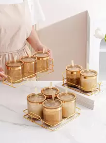 Salt Cellars & máy chủ - Cà phê nâu - Xem 6