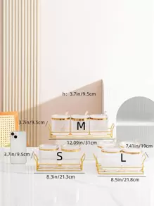 1入組透明香料罐和1入組託盤 - 無色 - 查看 2