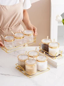 1入組透明香料罐和1入組託盤 - 無色 - 查看 4