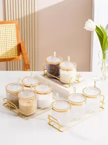 1入組透明香料罐和1入組託盤 - 無色 - 查看 6