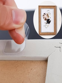 30/60/120 Pces Fita Dupla Face Acrílica Nano Impermeável Traceless Fita Adesiva Clara Para Colagem De Parede Doméstica, 5x1.8cm